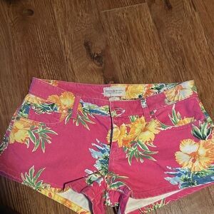 Ralph Lauren, women’s denim and supply Pink Floral Jean Shorts 29